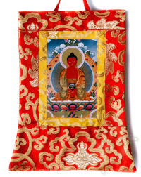 The reasons behind the choice of a Buddhist thangka are many and are related to our state of mind and emotions. The most common reason to have your own Buddhist statue is to use it as:      An instrument of devotion: A Buddhist thangka can help you to better identify and remember the qualities of divinity and integrate them into your practice using the teachings of Buddhism.     A support for meditation practices: Through the thangka and deity visualization, you can practice various exercises to find inner peace.     A blessing to your personal or professional environment: Buddhist thangkas can be consecrated and blessed by your lama / teacher / spiritual friend. Your daily routine while passing the thangka, will be to remind you of the qualities of the deity and / or make offerings to him (incense, flowers, saffron water, etc.).     An appreciation of the work of art: you recognize the artistic quality of this work and thus contribute to perpetuating this craft tradition. You can of course use it to create a specific atmosphere in your living space.